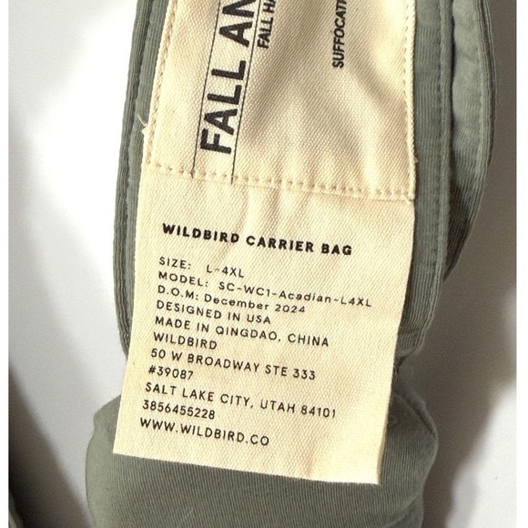 WildBird Aerial Buckle Wrap Acadian L-4XL Adjustable Unworn NWOT - Picture 5 of 6